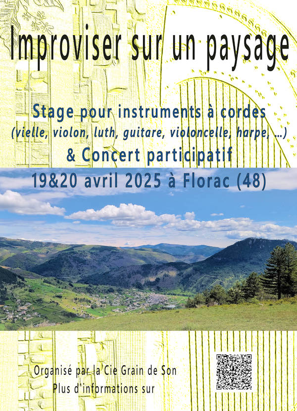 Affiche Stage Improvisation & Paysage 2025