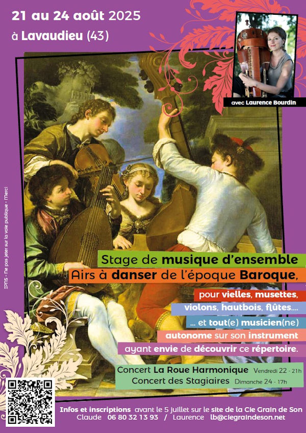 Affiche Stage Baroque 2025